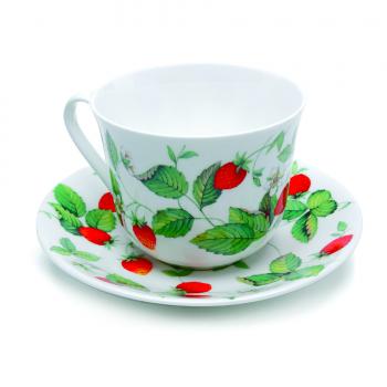 Frühstückstasse 450ml Erdbeeren (Alpine Strawberry) von Roy Kirkham